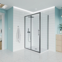 Душевой угол раздвижной E1-SP-GR-17090-01-C9 1700х900x1950 Цвет профиля Графит брашинг Стекло  Прозрачное Veconi