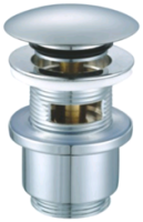 Донный клапан с системой "Клик-клак" с переливом  CZR-SAT5-01 Хром   Cezares