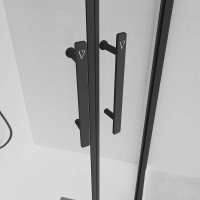 Душевой угол раздвижной E2-B-9090-01-C9 900х900x1950 Цвет профиля Чёрный
матовый Стекло  Прозрачное Veconi