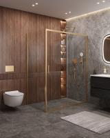 Душевой уголок, прямоугольный MOLVENO-AH-11-150/90-C-BORO-IV  1500x900x1950 Cezares