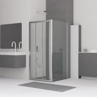 Душевой уголок RGW CL-30-1 (CL-11+Z-060-1) прямоугольный   90* 90*185 040930199-011 профиль Хром стекло Прозрачное 4 мм RGW