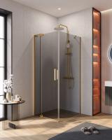 Душевой уголок прямоугольный.     SLIDER-AH-1-90-70/80-GRIGIO-BORO (700-800)x900x1950 Cezares