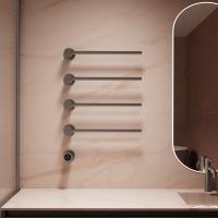 Полотенцесушитель элетрический из нержавеющей стали с таймером   вороненая сталь 532 × 670 x 50 VTD-2H1GM Vincea