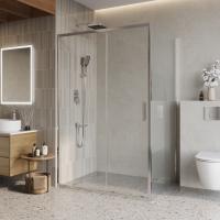 Душевой уголок прямоугольный LUCE-AH-1-130/100-C-Cr 1300x1000x1950 BelBagno
