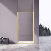 Душевая дверь VDP-4SL100CLG 1000x1950 профиль брашированное золото стекло прозрачное Vincea