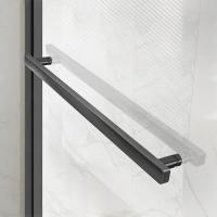 Душевой уголок квадратный/прямоугольный VSR-1SS8015CLGM 1500x800x2000 профиль вороненая сталь стекло прозрачное Vincea