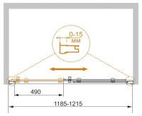 Дверь в проем PRATICO-BF-1-120-C-Cr 1200x1850 Cezares