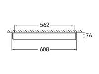 Полотенцедержатель, 608х76 CZR-F-8912 Хром CEZARES