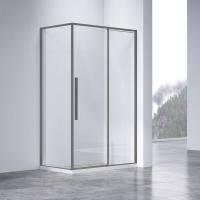 Душевой уголок Slim-N VSR-4SN8011CLGM, 1100*800, вороненая сталь, стекло прозрачное, , шт