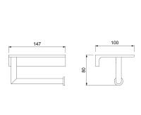 Бумагодержатель Timo Saona 13043/16 белый матовый